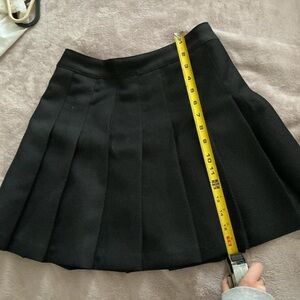 Elegant Black Pleated Skirt
